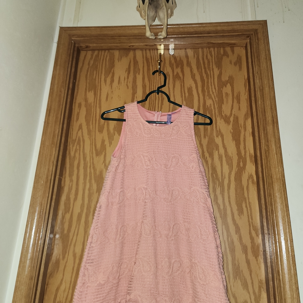 Alya Blush Pink Textured Mini Dress